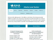 Tablet Screenshot of aiha-ab.com